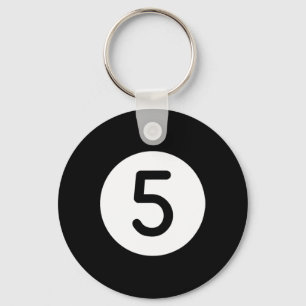 Orange Pool Ll Number Five Billiards Snooker Billa Key Ring