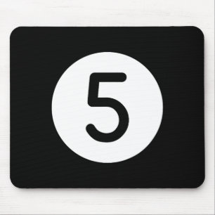 Orange Pool Ll Number Five Billiards Snooker Billa Mouse Mat