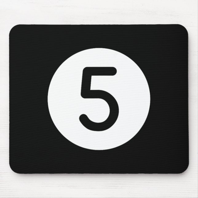 Orange Pool Ll Number Five Billiards Snooker Billa Mouse Mat (Front)