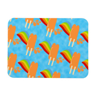 Orange Pop Retro Rainbow Magnet