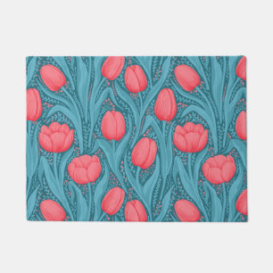 Orange Poppies Doormat