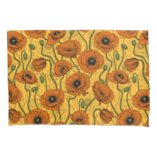 Orange Poppies Pillowcase
