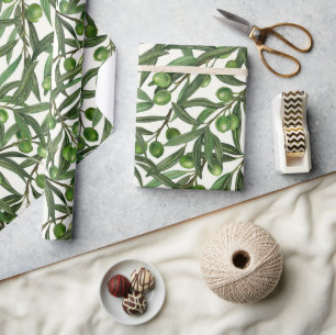 Orange Poppies Wrapping Paper