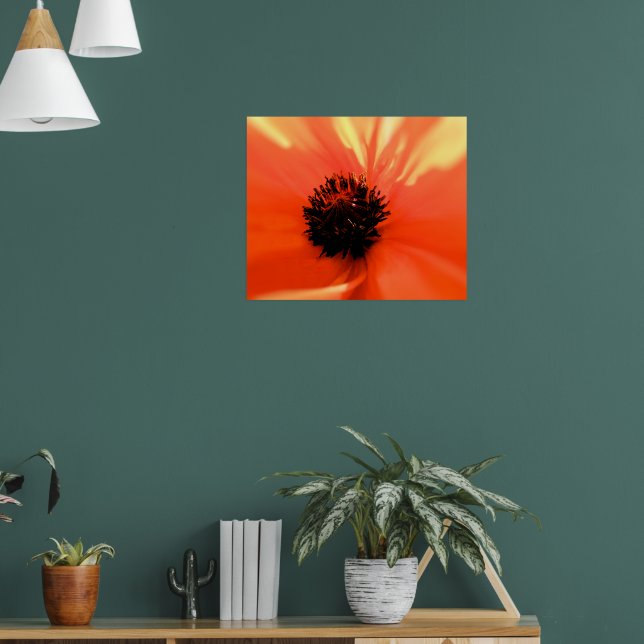 Orange poppy - Customised - Soft Poster (Living Room 1)