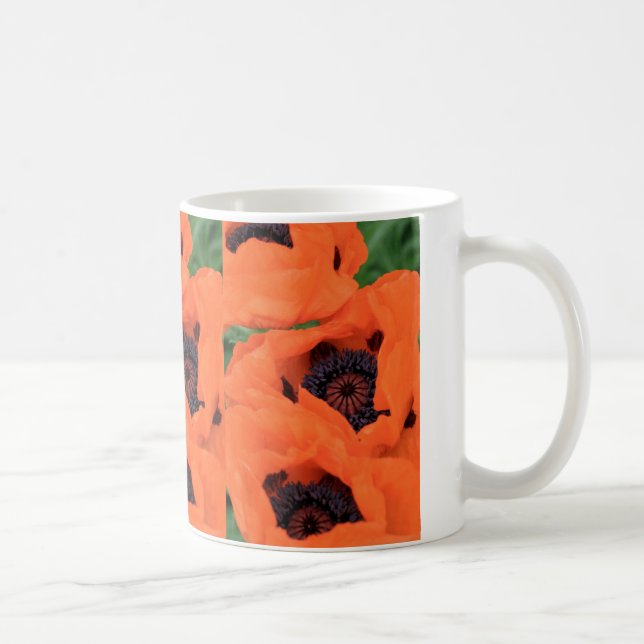 Orange Poppy mug (Right)