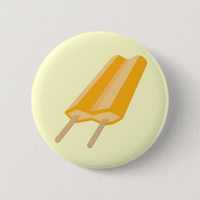 Orange Popsicle 6 Cm Round Badge (Front)