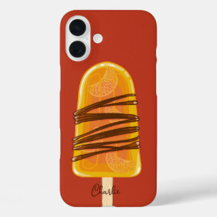 Orange Popsicle custom name phone cases