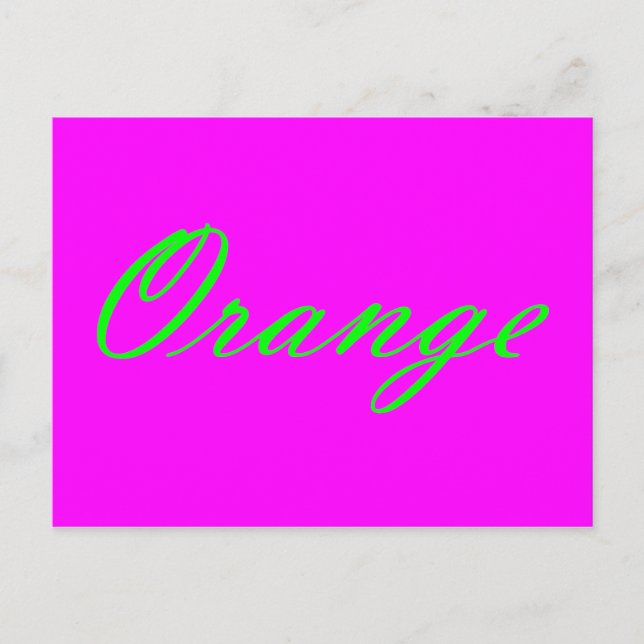 Orange Postcard (Front)