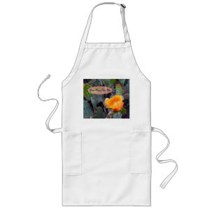 Orange Prickly Pear Opuntia Cactus Flower Photo Long Apron