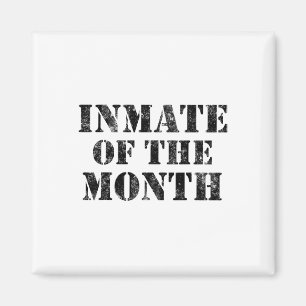 Orange Prison Jail Inmate Prisoner Funny Halloween Magnet