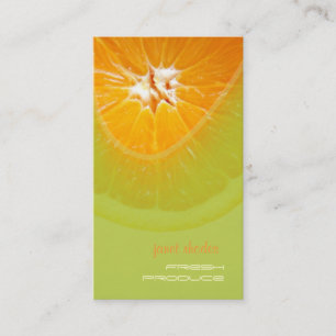 Orange, Produce business cards