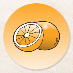 Orange Pulp board coaster