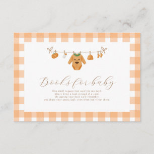 Orange Pumpkin Books for Baby Enclosure Card 3.5x5