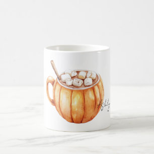 Orange Pumpkin Bowl Soup  Coffee Mug
