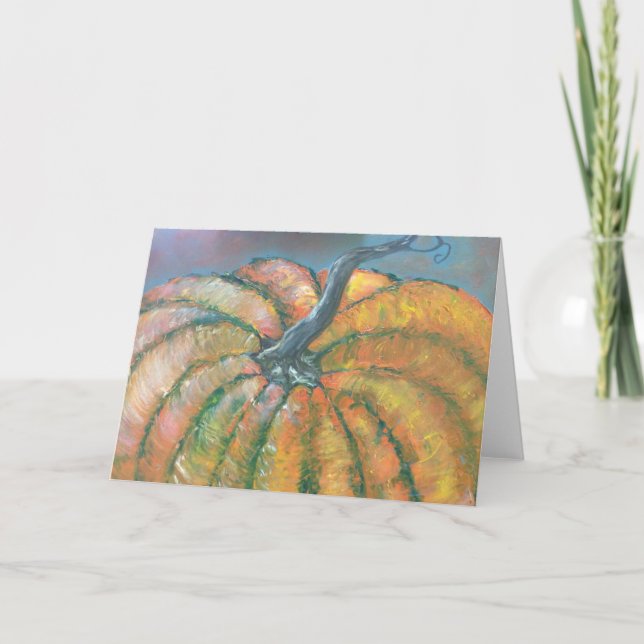 Orange Pumpkin Card (Front)