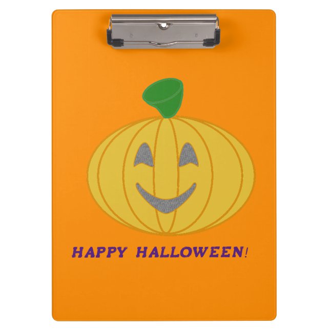 Orange Pumpkin Clipboard (Front)