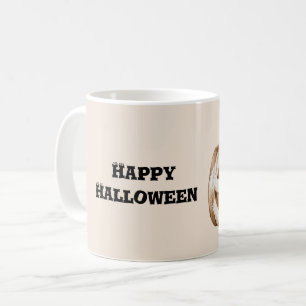 Orange Pumpkin Eyeballs Halloween Coffee Mug