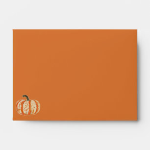 Orange pumpkin Halloween custom envelopes