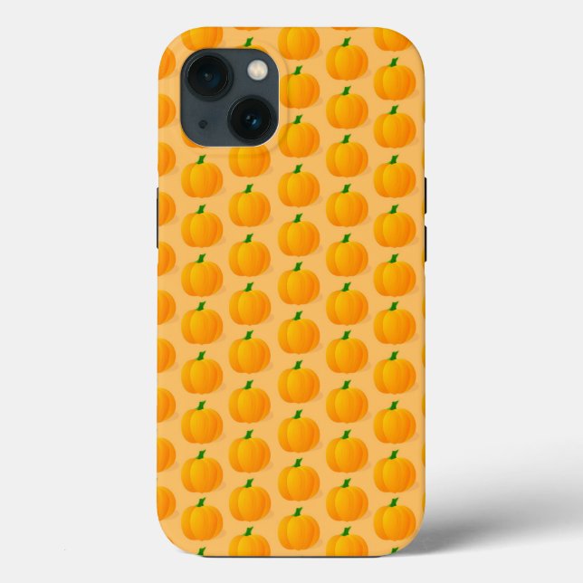 Orange Pumpkin Halloween Pattern Case-Mate iPhone Case (Back)
