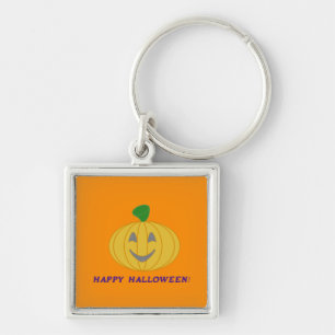 Orange Pumpkin Key Ring