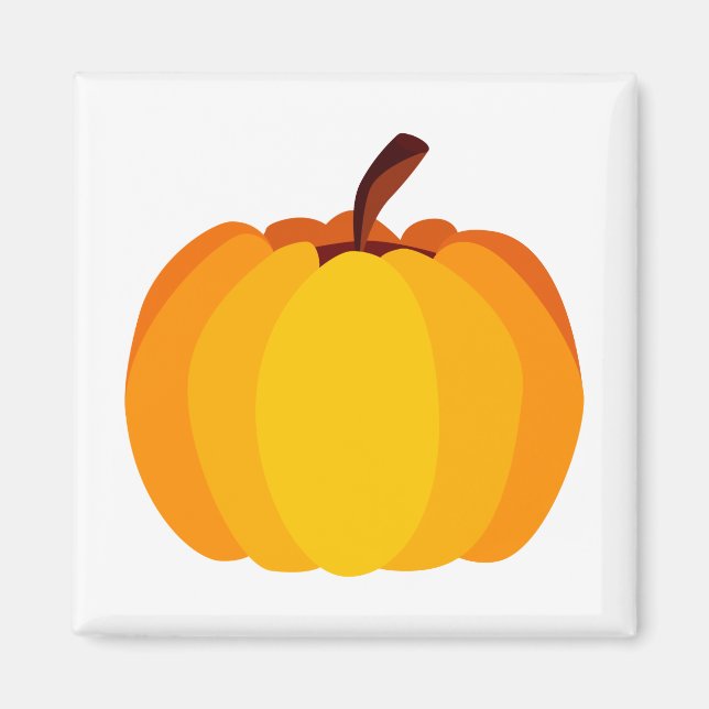 Orange Pumpkin Magnet (Front)