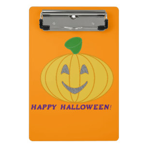 Orange Pumpkin Mini Clipboard