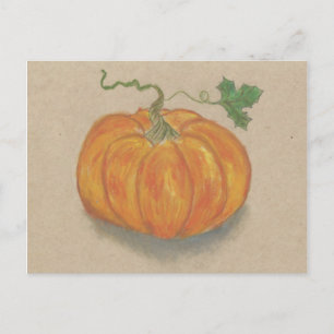 Orange Pumpkin Postcard
