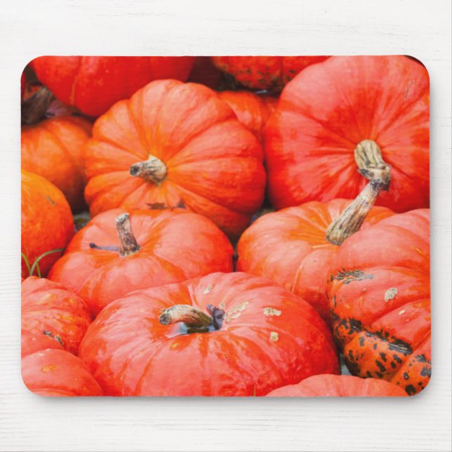 Orange pumpkins at market, Germany Mouse Mat (Front)