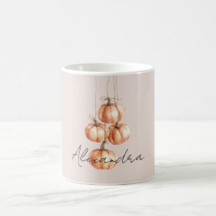 Orange Pumpkins on Strings Coffee Mug
