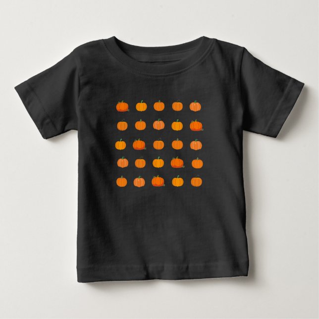  Orange Pumpkins Pattern Baby T-Shirt (Front)