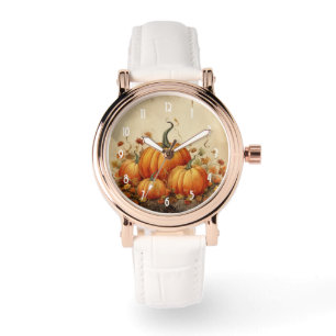 Orange Pumpkins Rustic Autumn Watch