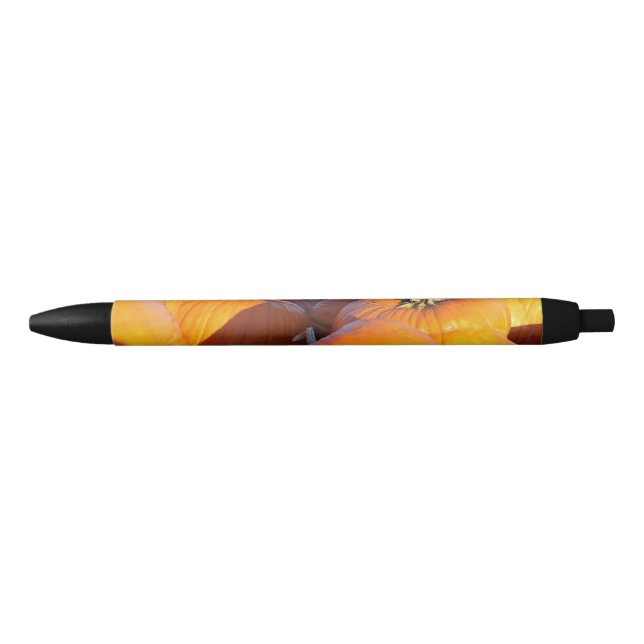 Orange Pumpkins Trailer Black Ink Pen (Front)