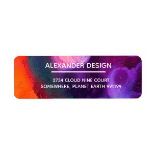 Orange Purple Abstract Watercolor, Services