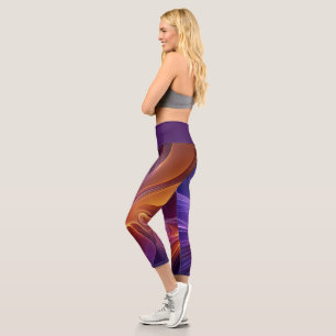 Orange purple radiant leggings