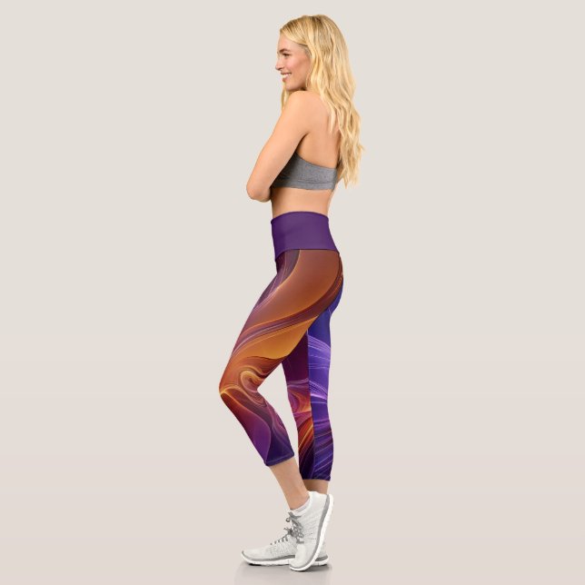 Orange purple radiant leggings (Left)