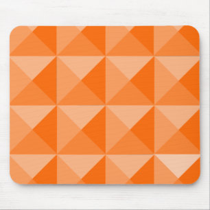 Orange Pyramids Mouse Mat