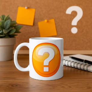 Orange Question Mark Mug