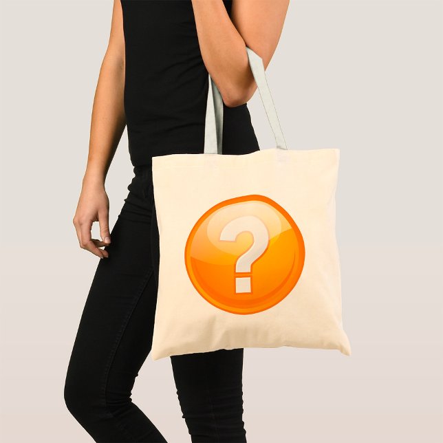 Orange Question Mark Tote Bag (Creator Uploaded)