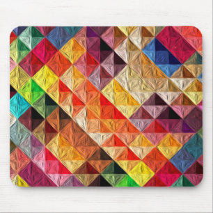 Orange Quilty Mouse Mat