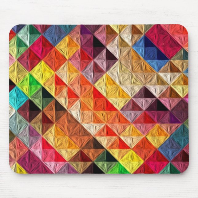 Orange Quilty Mouse Mat (Front)
