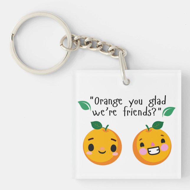 ORANGE QUOTE KEY RING (Front)