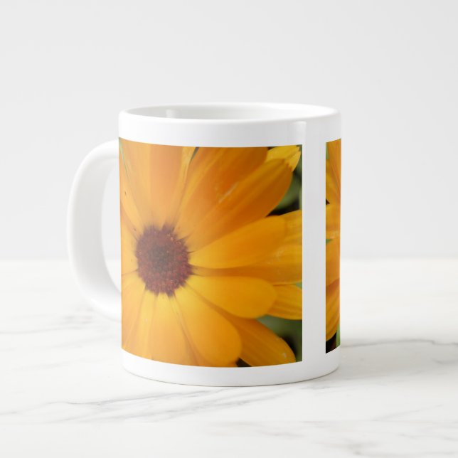 Orange Rain Daisy Mug (Front Left)