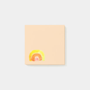 Orange Rainbow love watercolor Post-it Notes