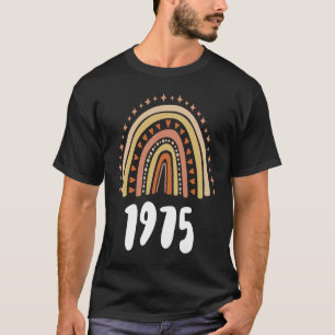 Orange Rainbow Year Of Birth 1975 Birthday T-Shirt