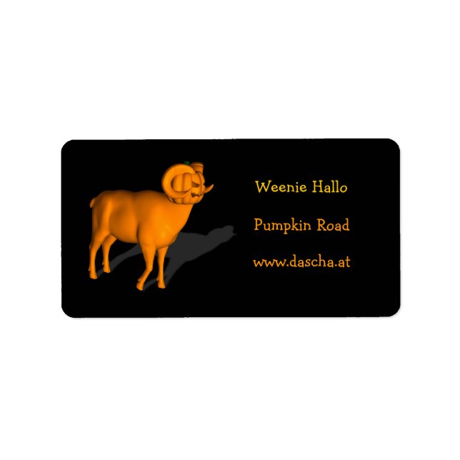 Orange Ram Label (Front)