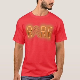 Orange RARE Neon Awareness Ribbon T-Shirt