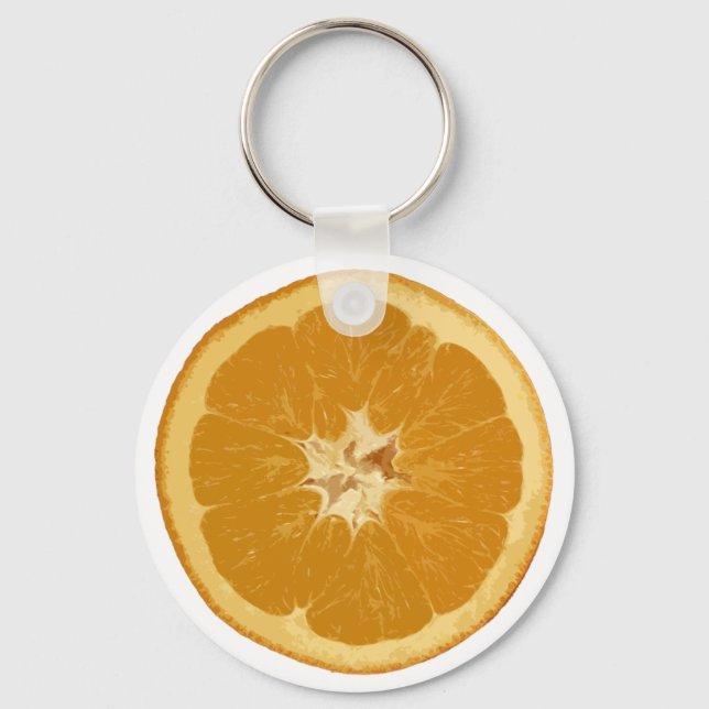orange. realistic. key ring (Front)