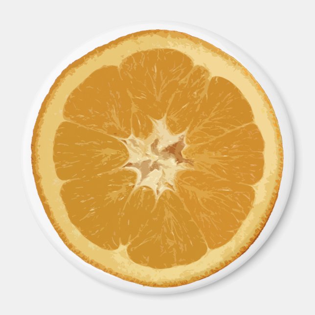 orange. realistic. magnet (Front)