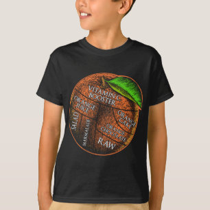 Orange Recipes Fruit Lover Healthy Vegan Funny Ora T-Shirt