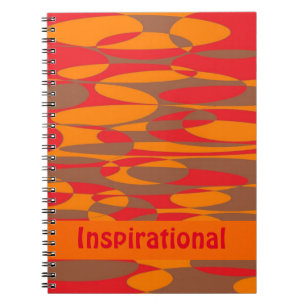 Orange, Red and Brown Ellipticals Notebook